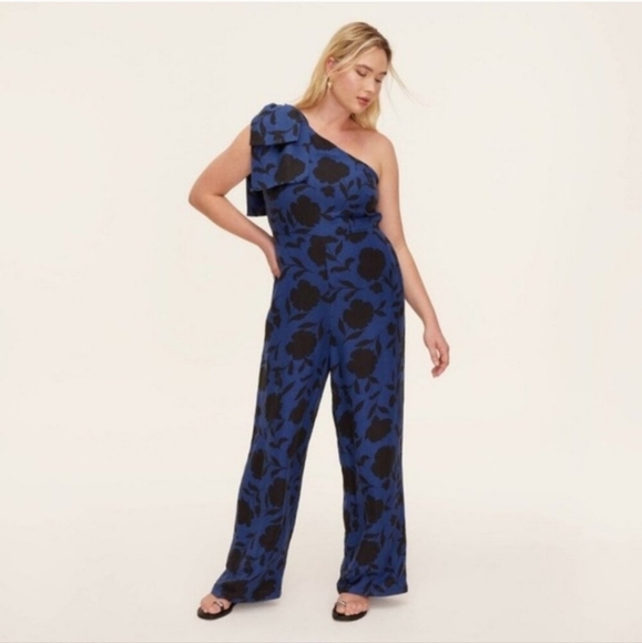 kate spade Pants - Kate Spade x Target Womans Classic Rose Jumpsuit Pants Blue Black New In Hand